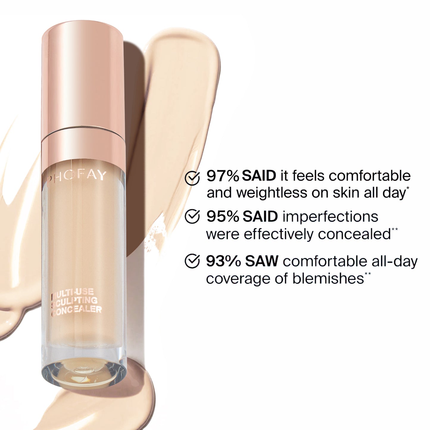 Full Coverage Liquid Concealer - Weightless Natural Finish