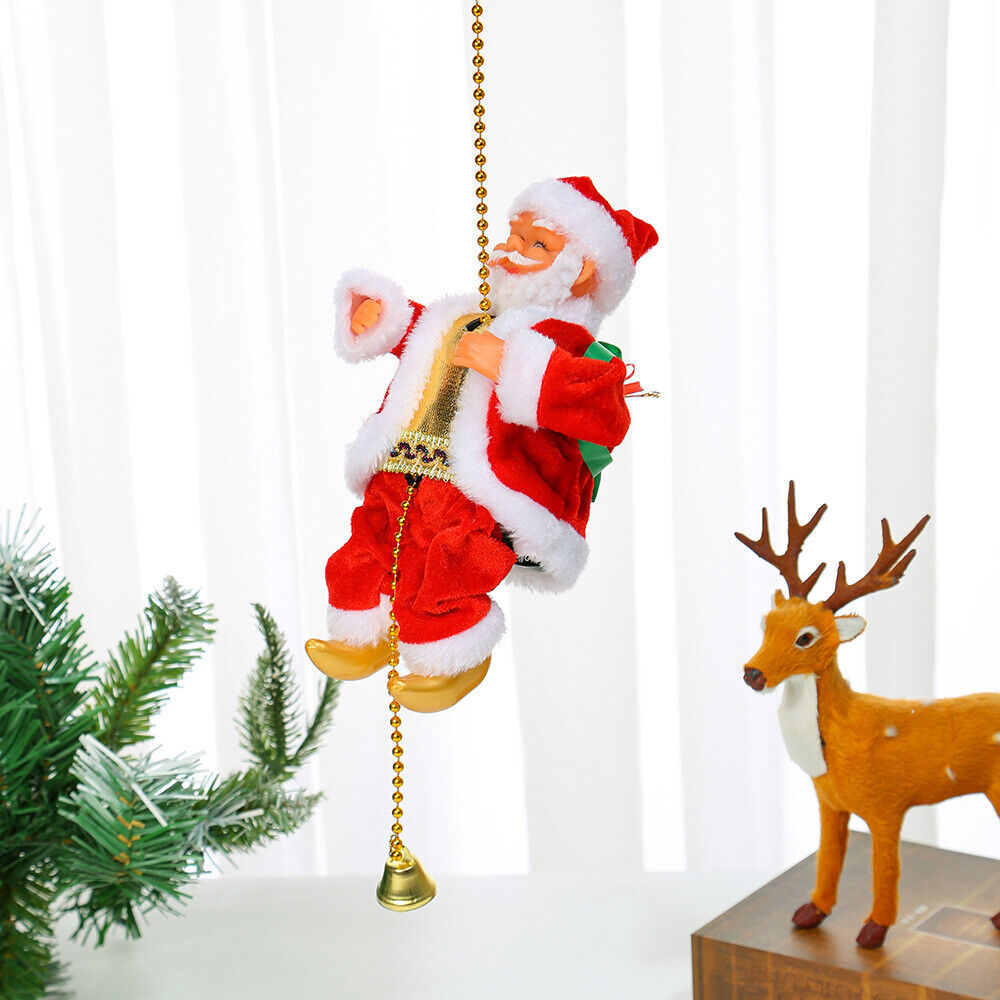 Electric Animated Santa Claus Climbing Toy - Christmas Decor