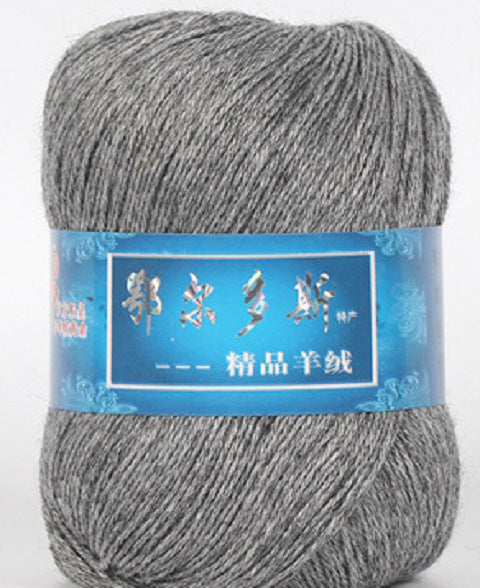 Hand-Knitted Cashmere Yarn for Knitting & Crocheting - Medium Coarse Pure Wool Thread