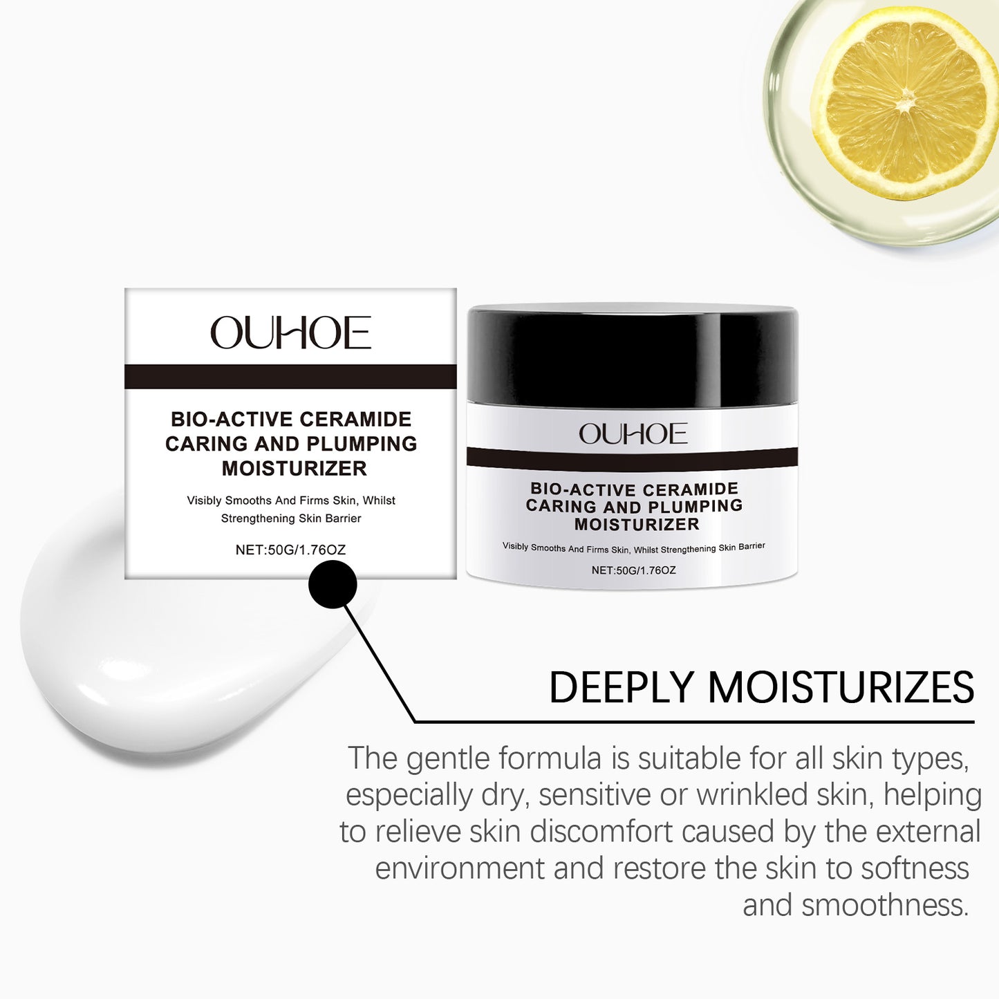 Firming Facial Moisturizer with Vitamin E and Lemon Extract - 50g