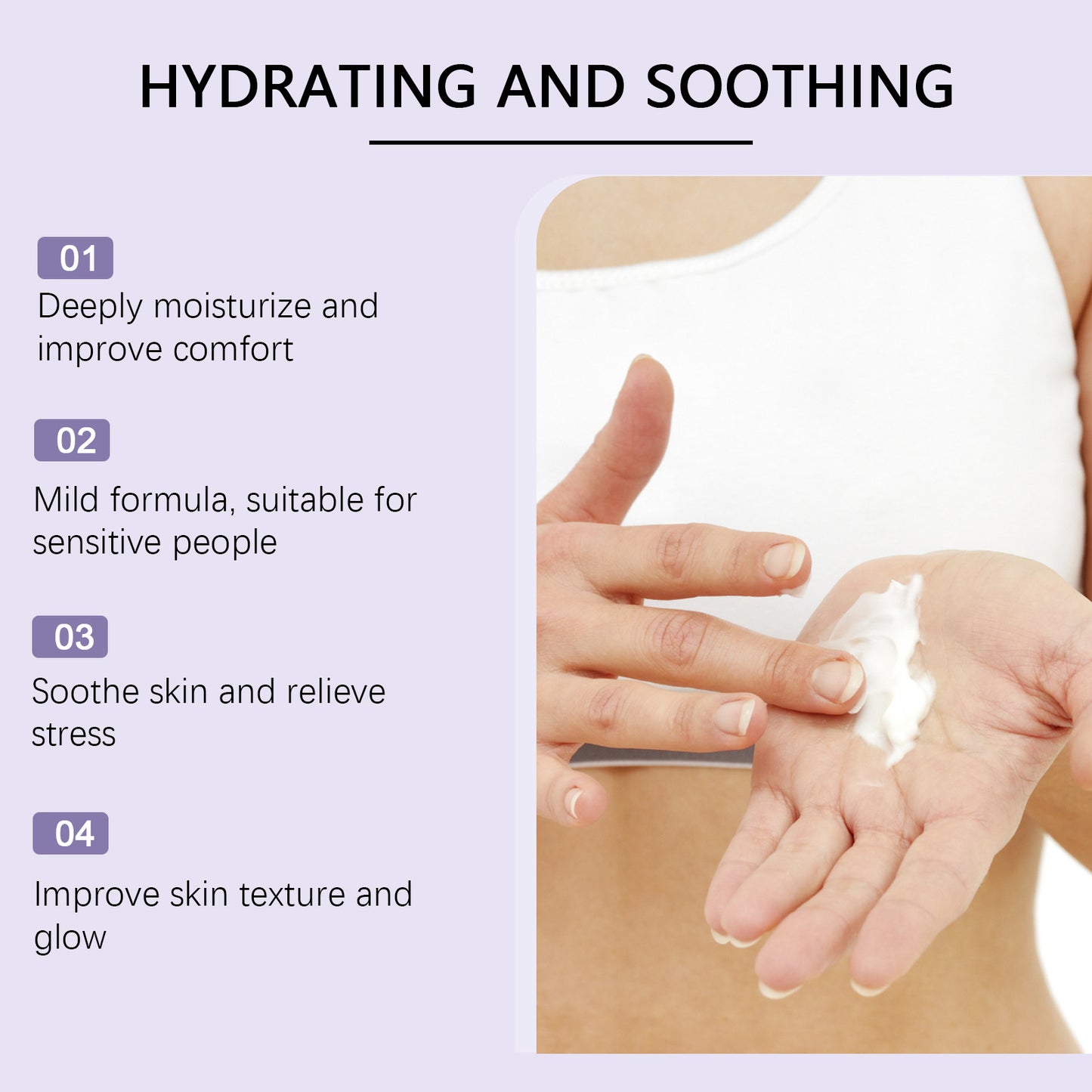 Body Soothing Cream with Shea Butter & Lavender Extract - Multiple Sizes