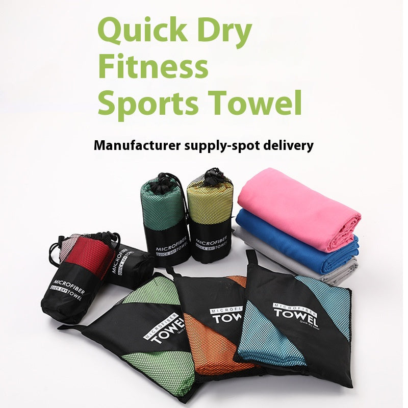 Multi-Color Microfiber Portable Quick-Drying Towel for Travel & Sports