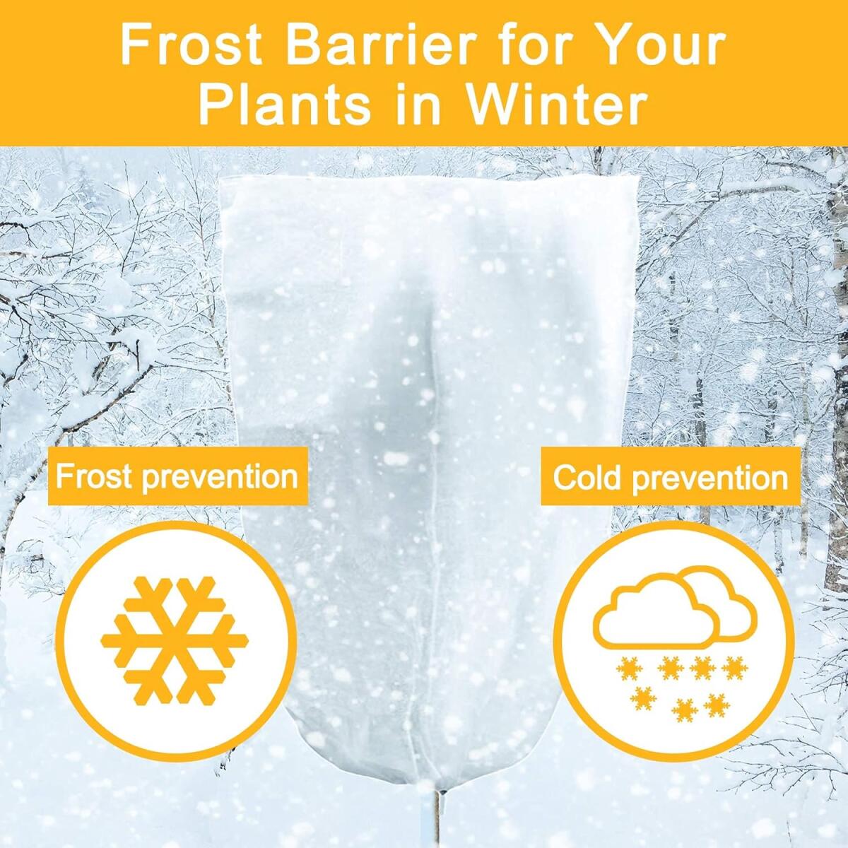 Large Garden Plant Freeze Protection Cover 200x240cm - Non-Woven Fabric