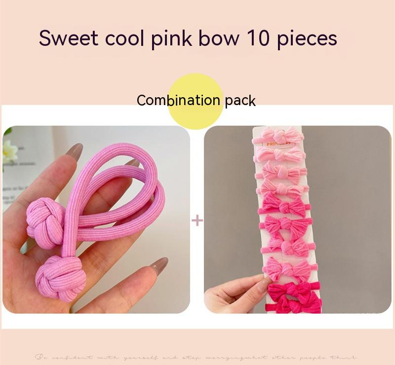 Girls' Fabric Hair Band Set – Multiple Colors & Styles