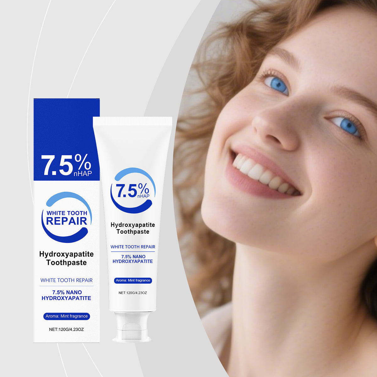 Mint Toothpaste 120g - Coconut Oil & Peppermint