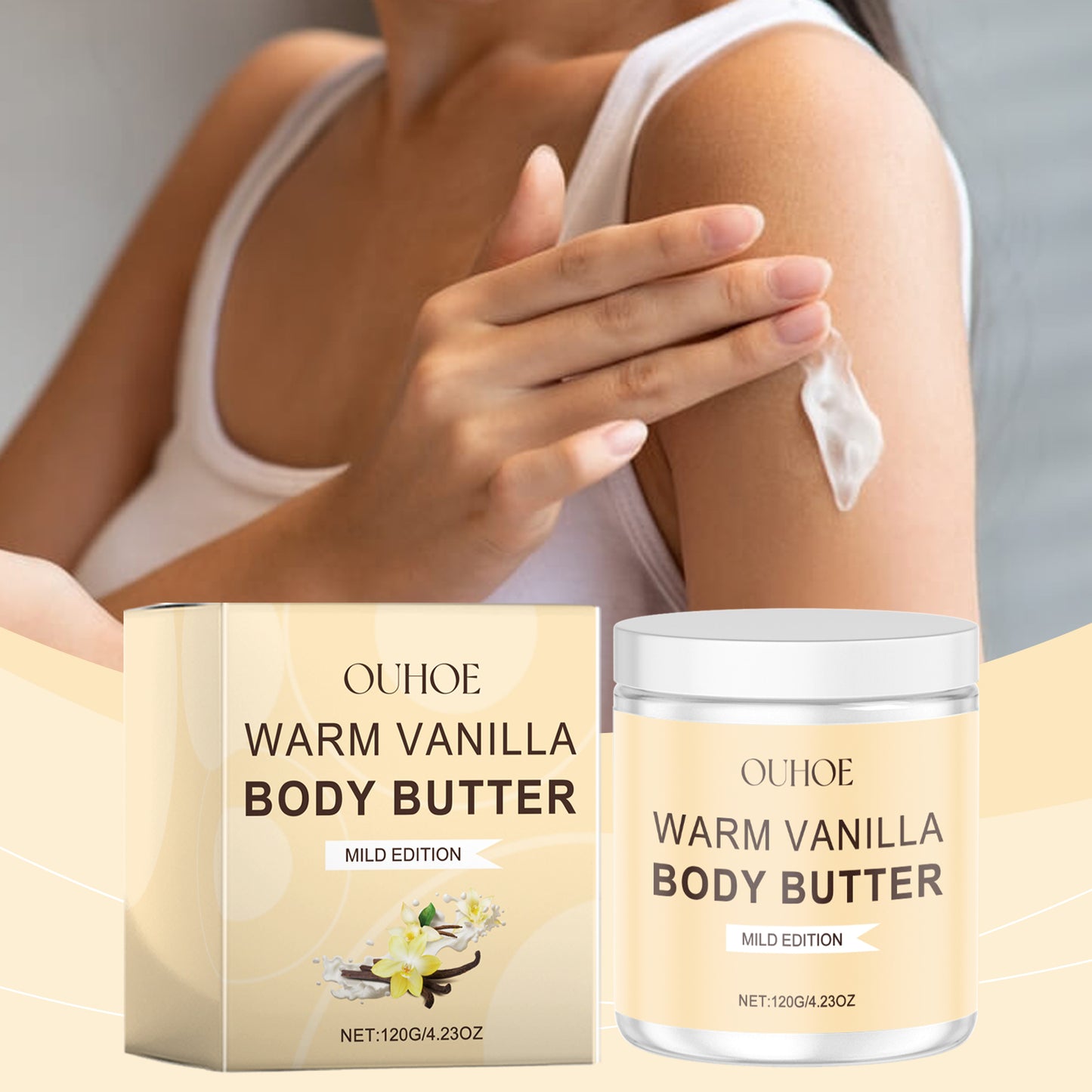 Vanilla Body Scrub for Exfoliation and Deep Skin Nourishment