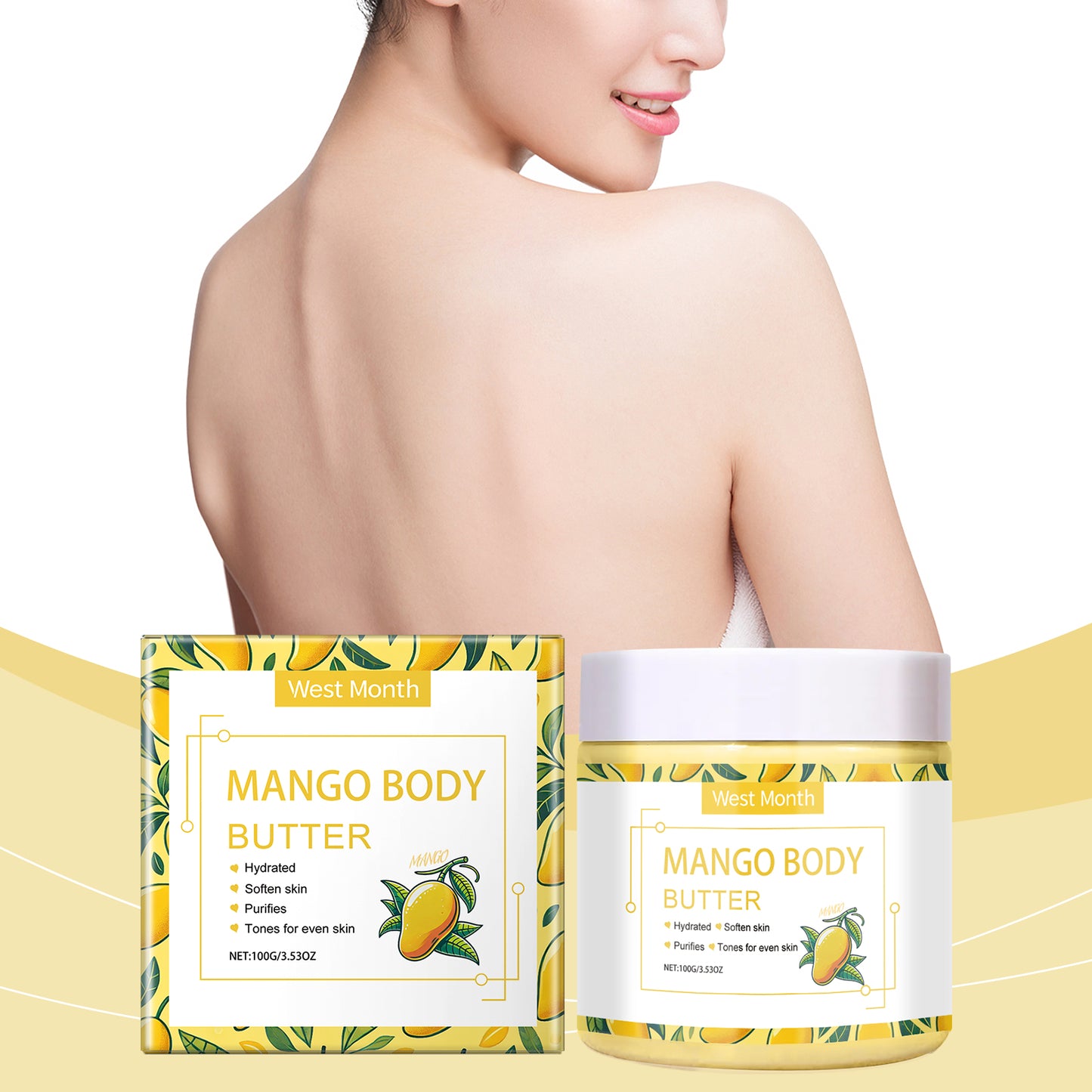 Moisturizing Body Cream with Shea Butter and Aloe Vera - 100g