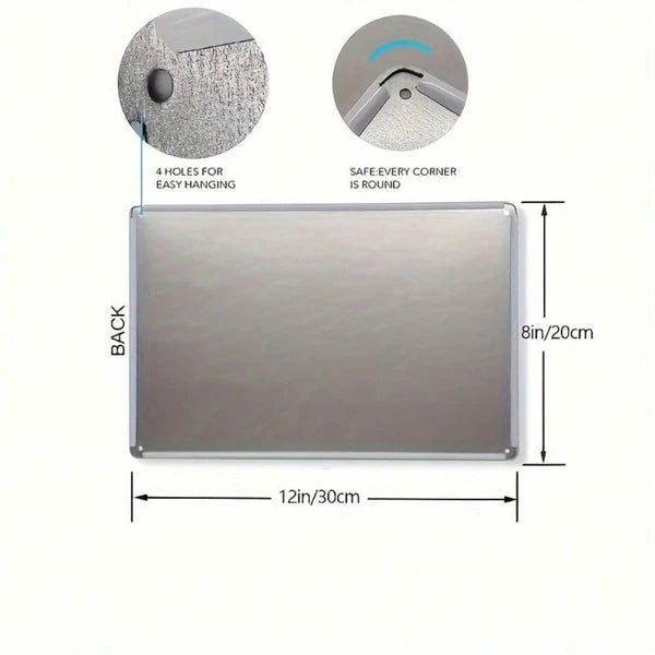Metal Tin Wall Decoration - 20 cm x 20 cm