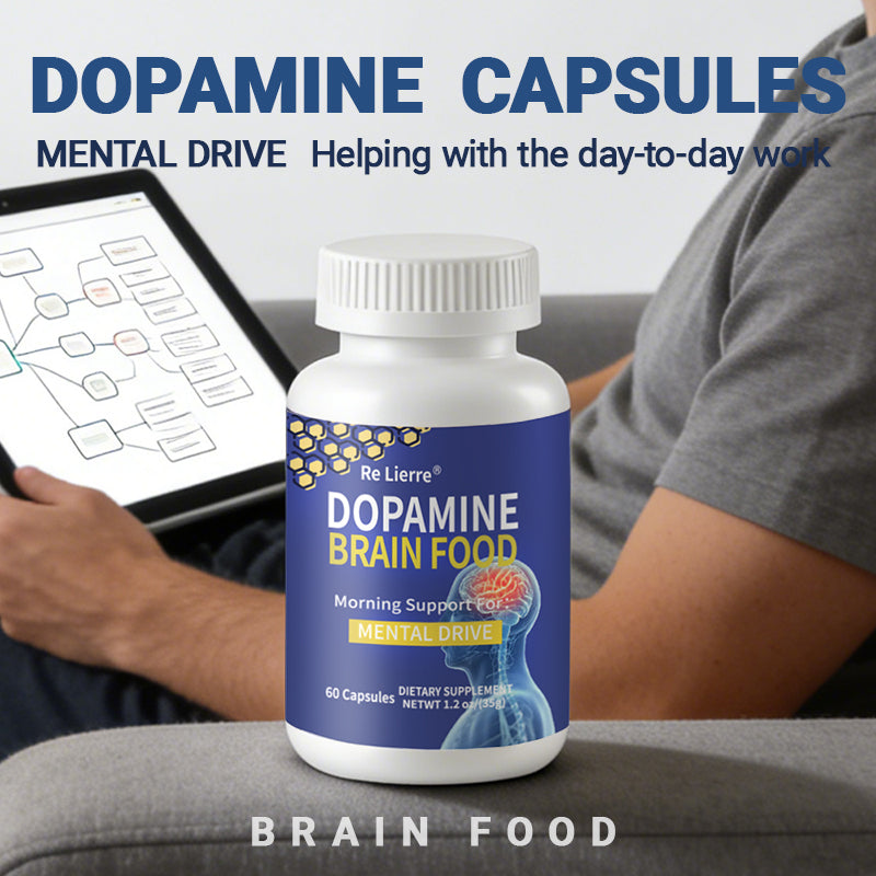 Dopamine Brain Support Supplement - 60 Capsules - Mental Focus & Clarity