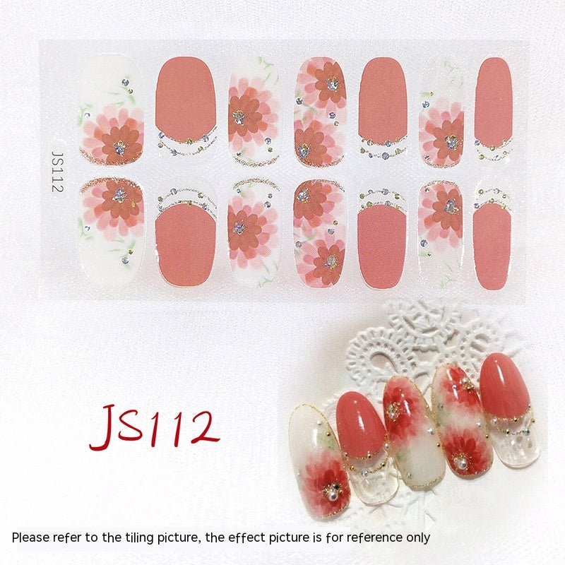 3D Crystal Nail Art Sticker Set - Crystal Glass Nail Film for Manicure