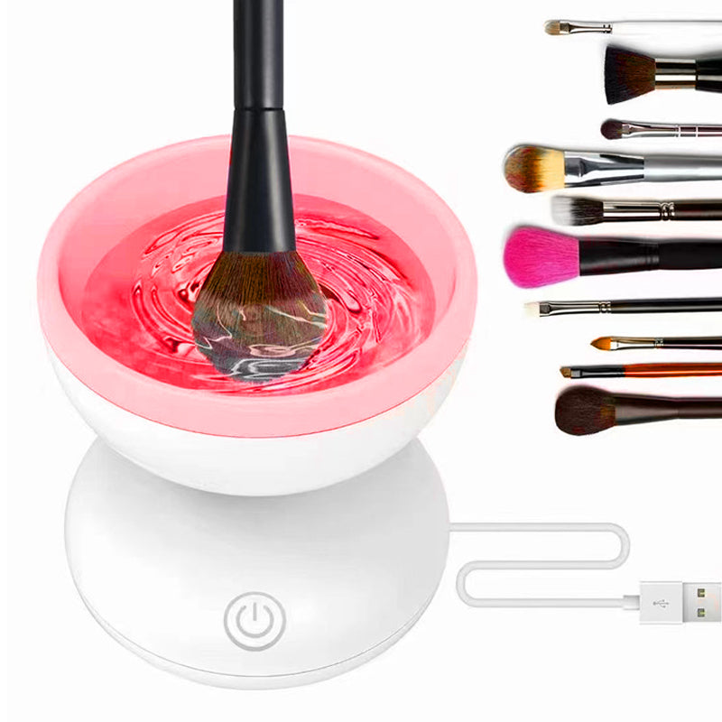 Electric Makeup Brush Cleaner Machine Portable USB Cosmetic Brush Cleaning Tool
