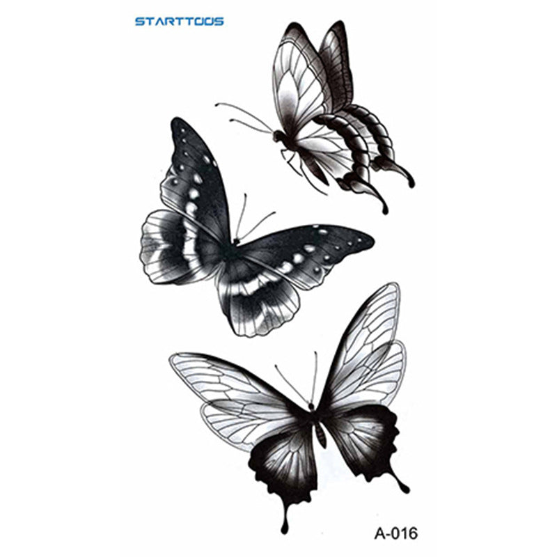 Semi-Permanent Tattoo Sticker Set for Nail Art - Multiple Patterns & Sizes