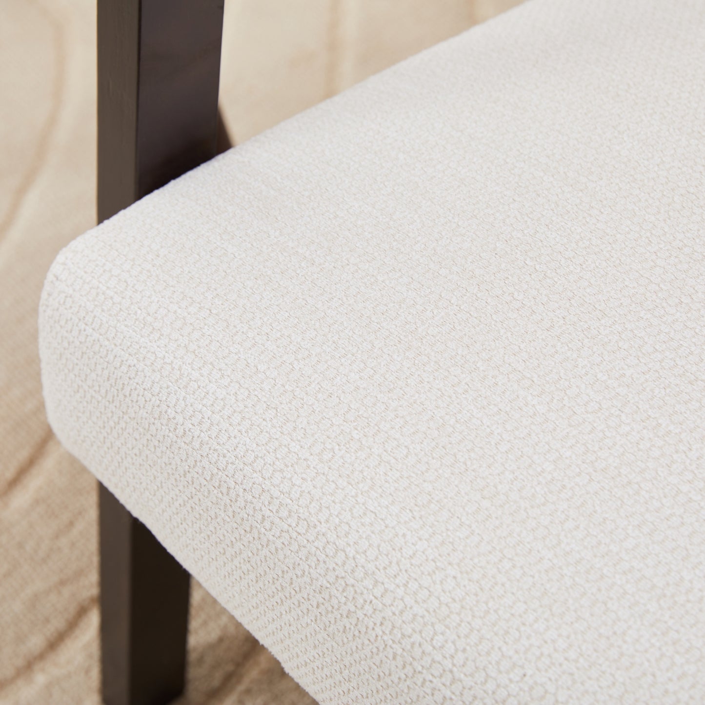 Medieval-Inspired High Back Armchair - Ancient White Upholstered
