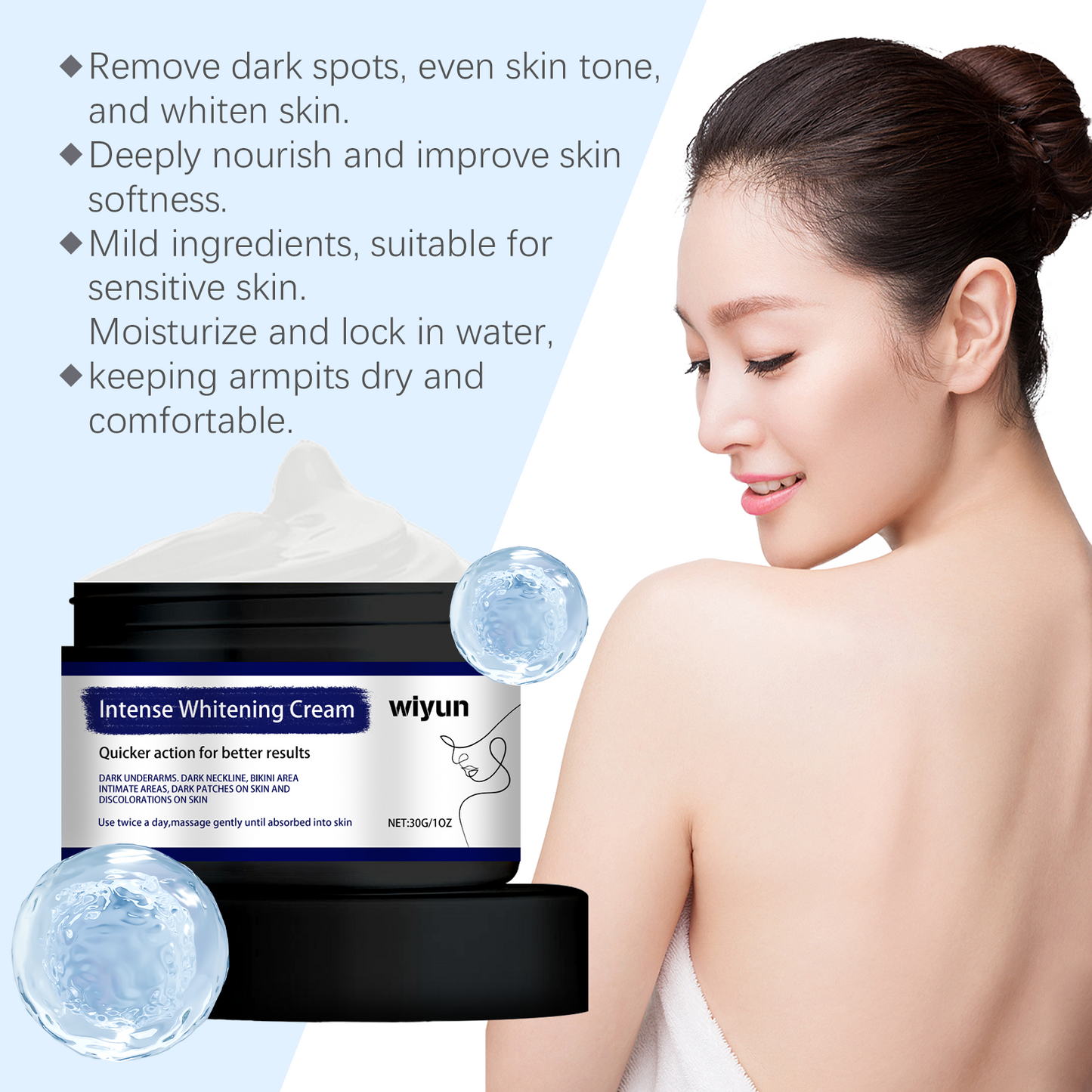 Brightening Body Cream for Dark Spots & Even Skin Tone - Multiple Sizes