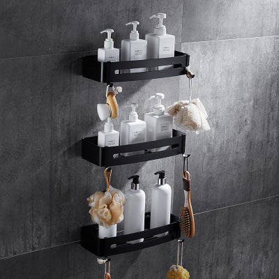 Space Aluminum Tripod Corner Rack for Bathroom Storage - Multiple Styles