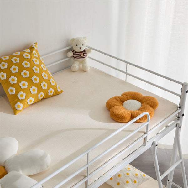 Twin Size Metal Bunk Bed For Kids Teens Adults, Heavy Duty With