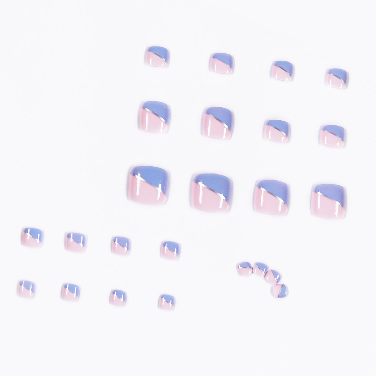 Removable Fake Nail Tips Set - Minimalist Nail Art for Natural Look