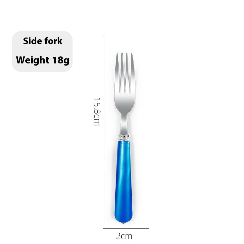 Luxury Nordic Style Household Kitchen Cutlery Set - Portable Knife Fork Spoon