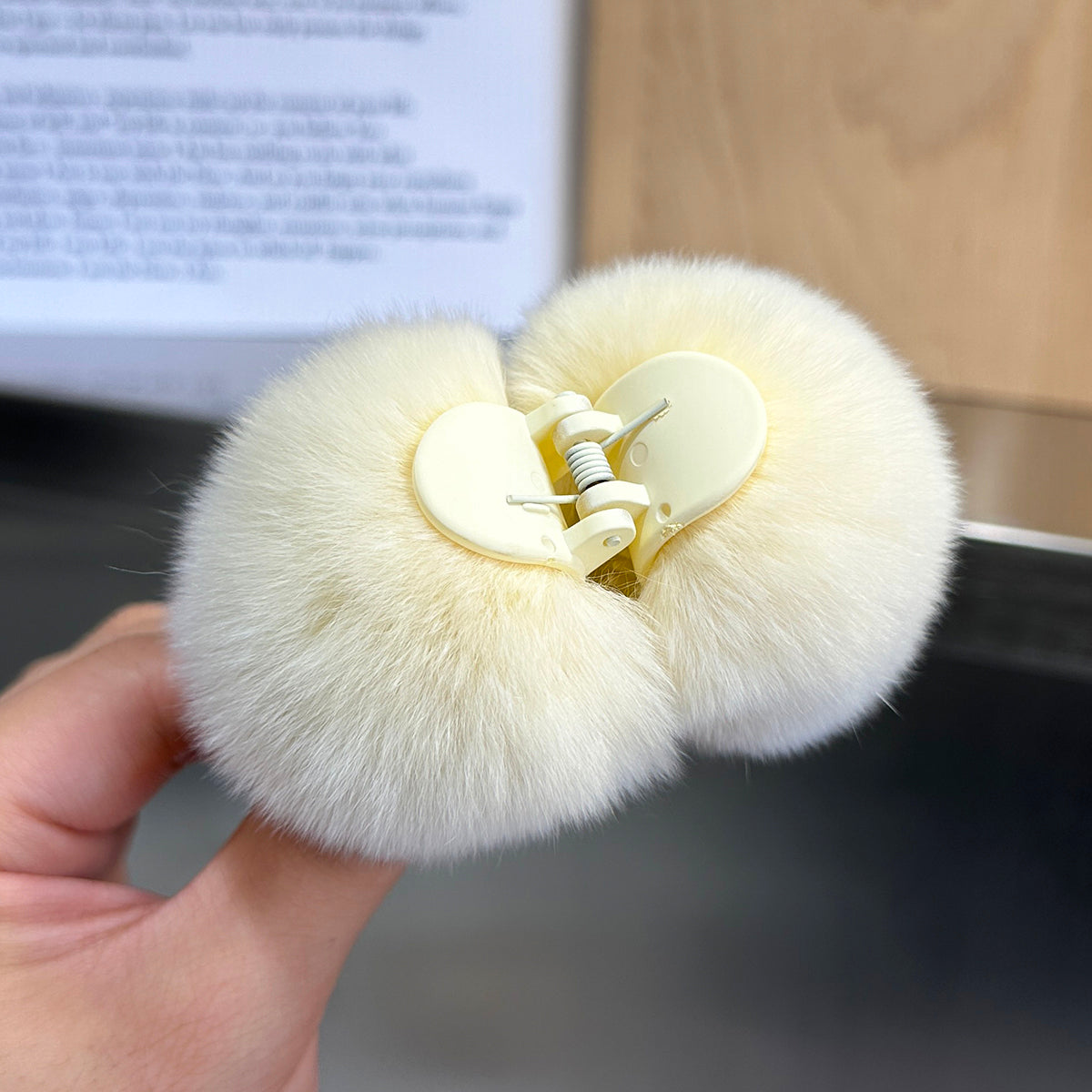 Plush Rabbit Hair Barrette - Children's Hair Clip
