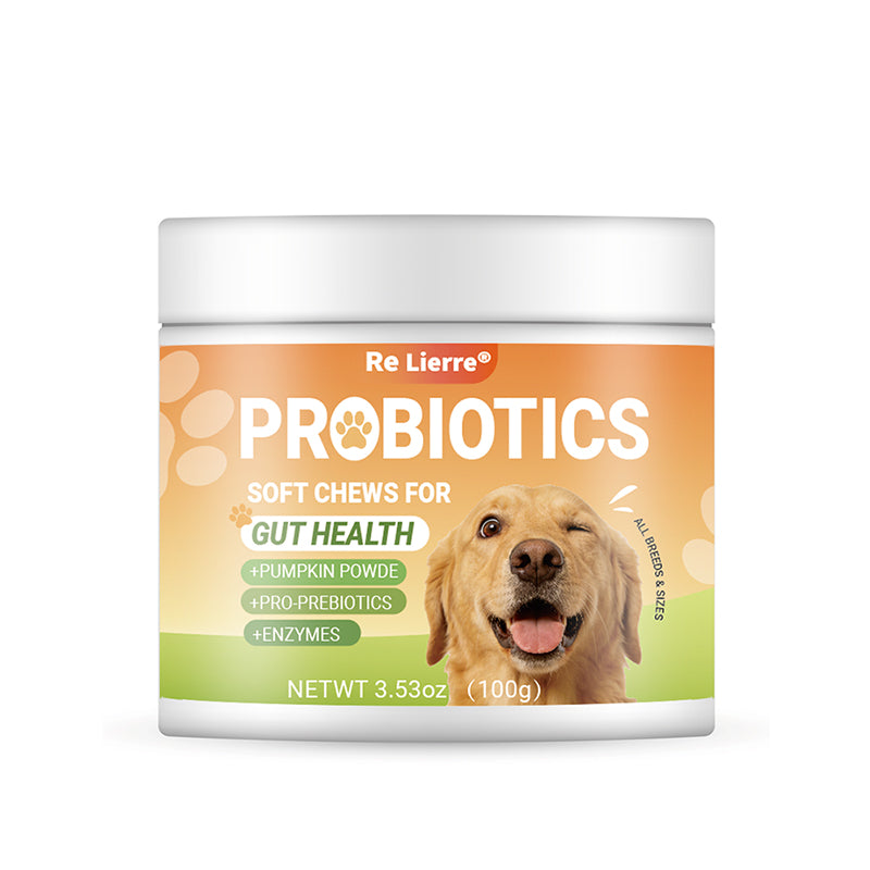 Dog Probiotics Soft Chews for Digestive Health - 40 Servings