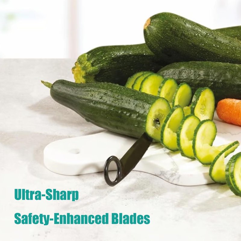 V-Shaped Fruit & Vegetable Spiral Cutter - Kitchen Food Slicer