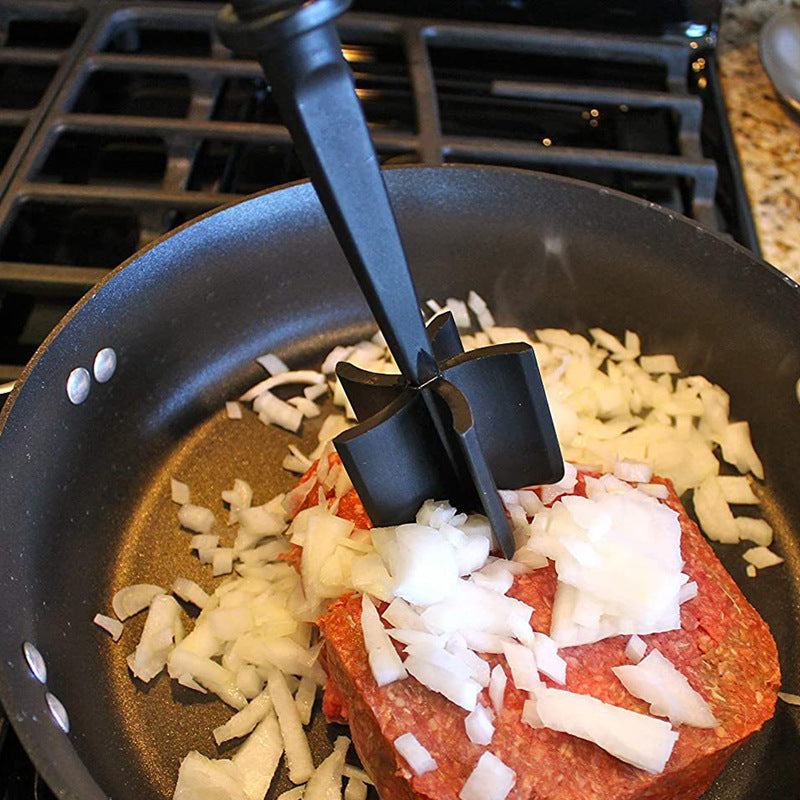 Meat Chopper for Ground Beef & Turkey - Non-Stick Nylon Masher & Smasher