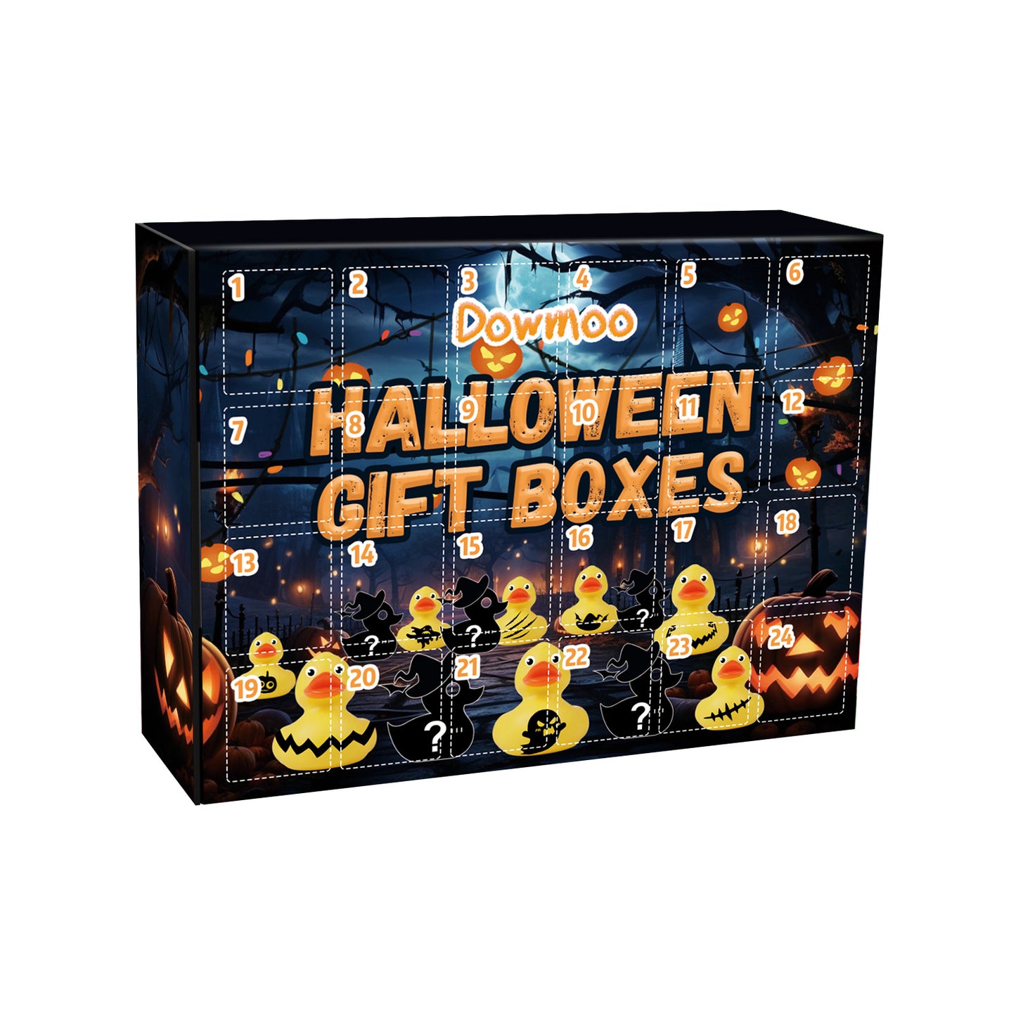 Halloween Rubber Duck Blind Box Countdown Toy - Surprise 24 Grid Decoration