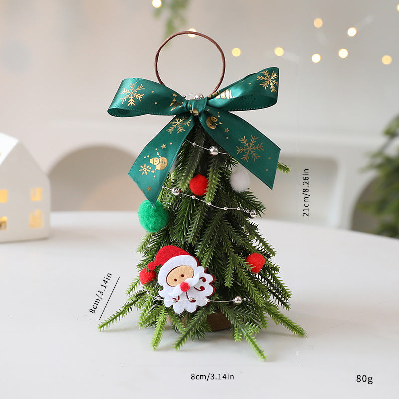 Mini Christmas Tree Ornaments Set - Holiday Decorations for Home & Party, 21cm
