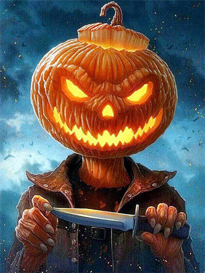 Halloween Diamond Painting Kit - Full Square Cartoon Embroidery Cross Stitch