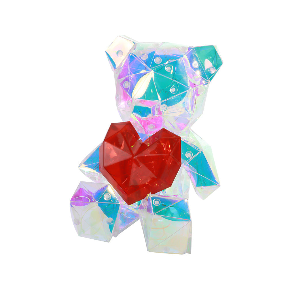 Colorful Bear Night Light - Birthday & Valentine's Day Gift for Kids