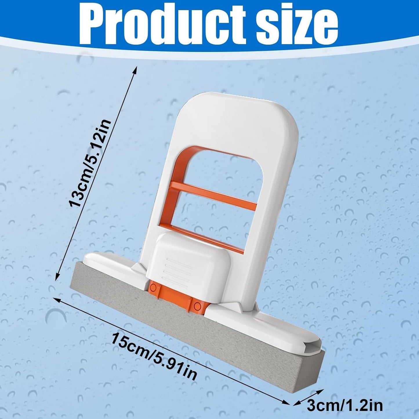 Foldable Water Absorbing Sponge Mop for Bathroom Kitchen Car Cleaning - Multi-Scene, Scratch-Free