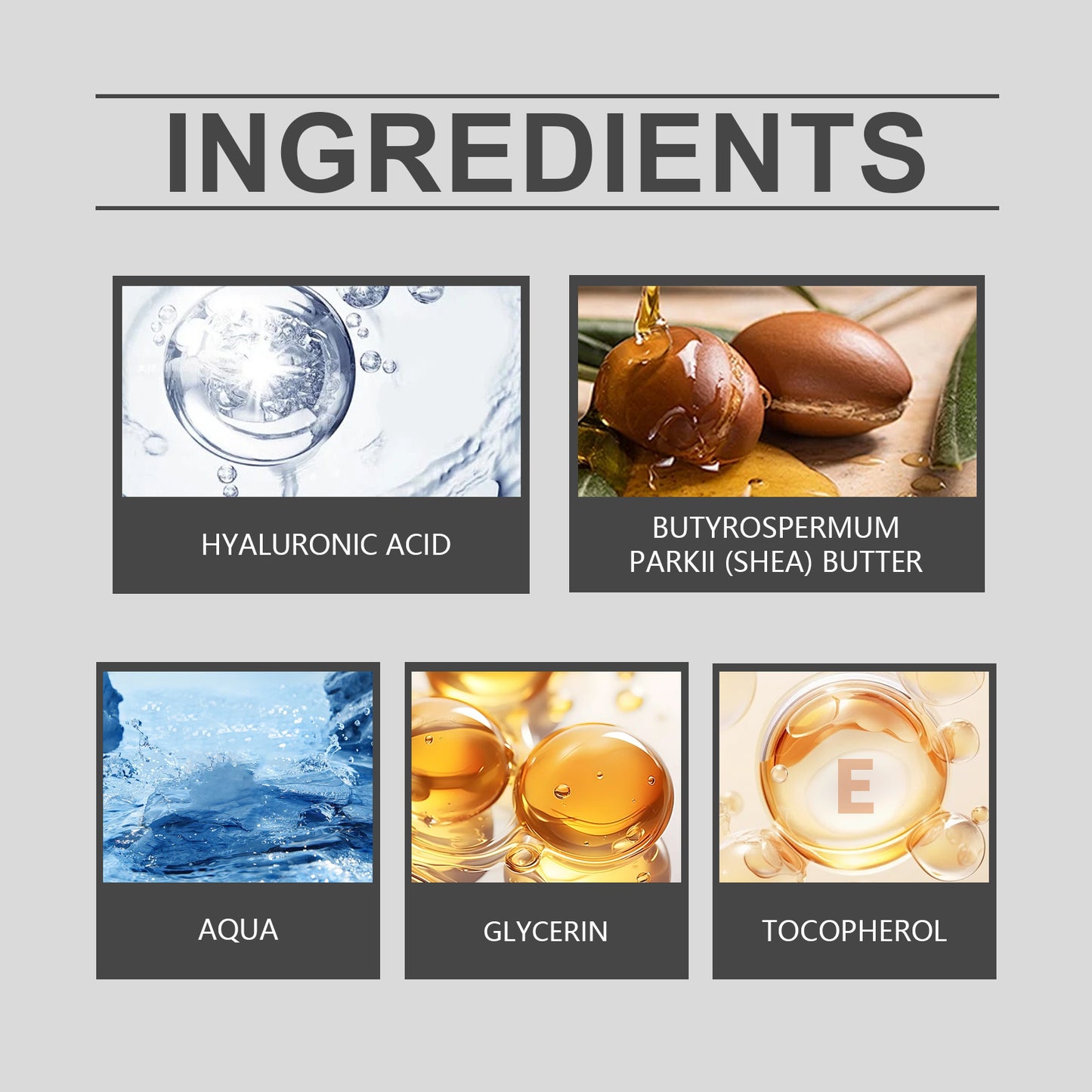 Hyaluronic Acid Moisturizing Cream with Shea Butter & Vitamin E