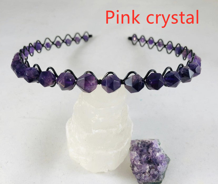 Amethyst Crystal Handmade Women's Headband