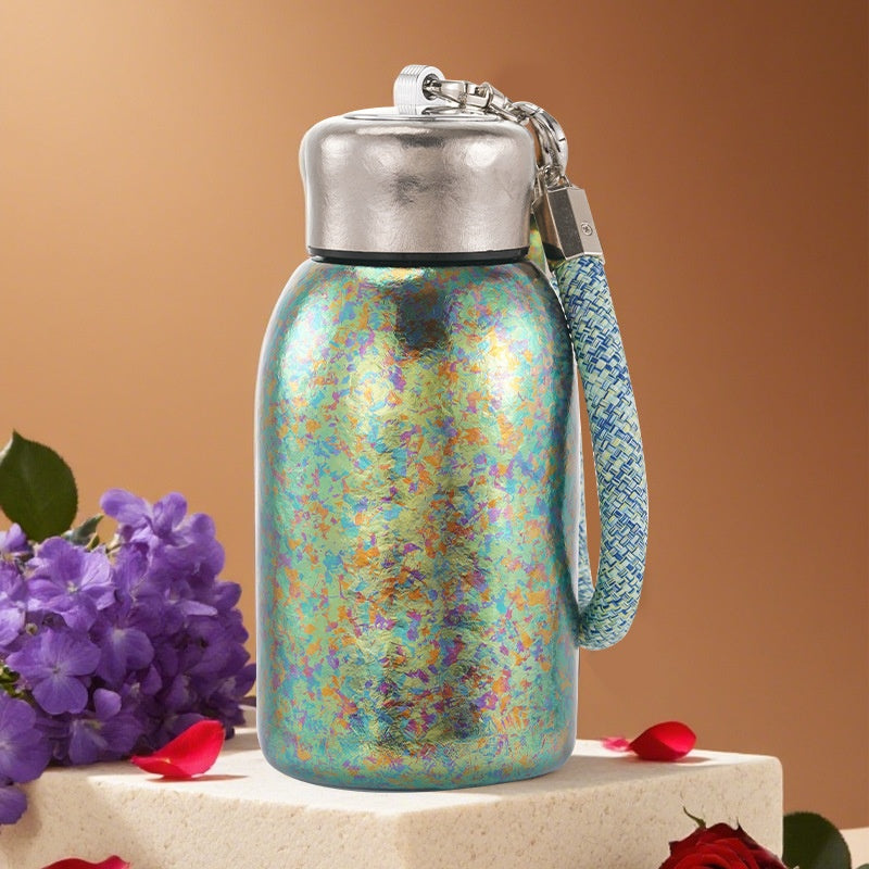 Small-Capacity Insulated Titanium Cup - Portable, Keeps Drinks Warm or Cold