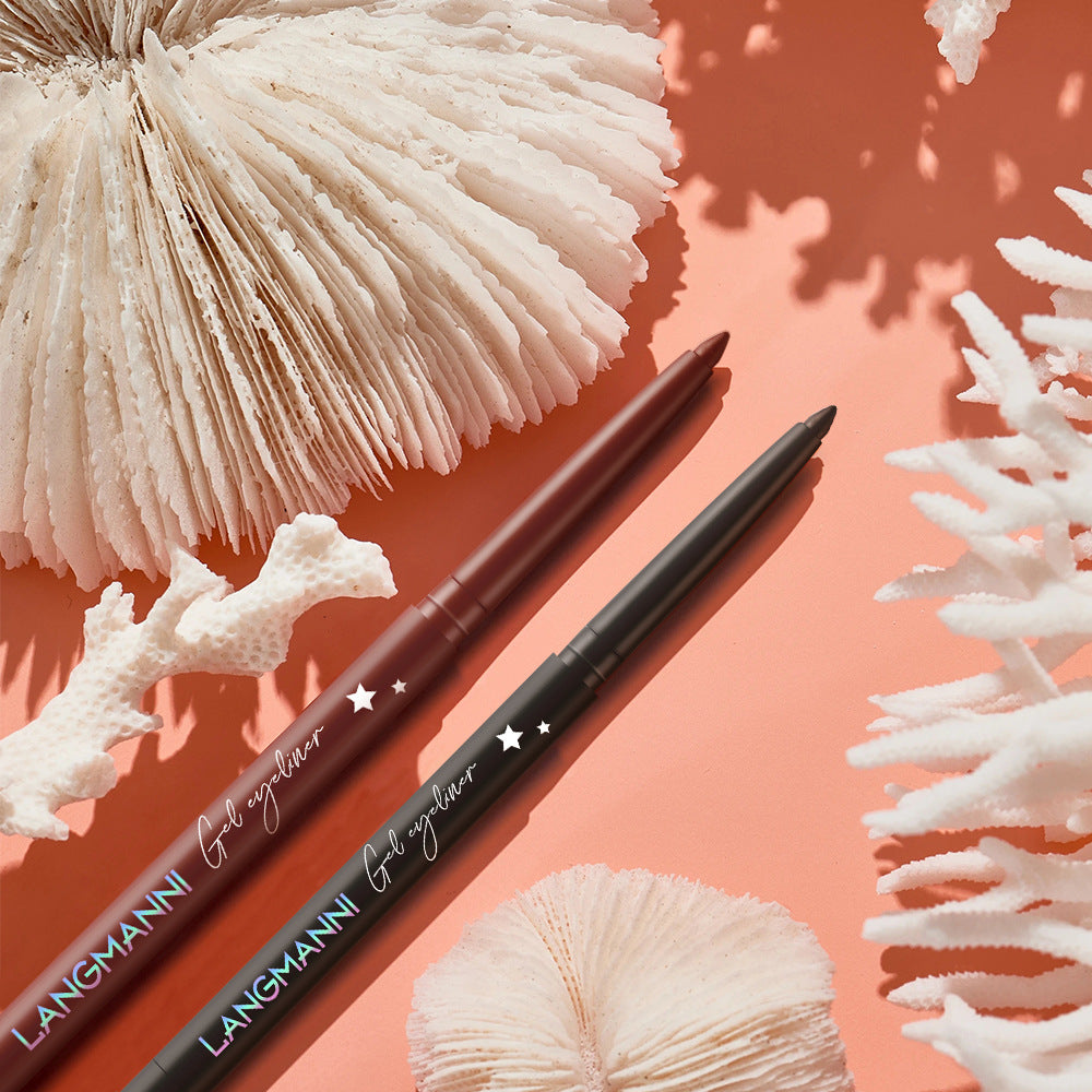 Waterproof Long-Lasting Eyeliner Pencil - Smudge-Proof, Black