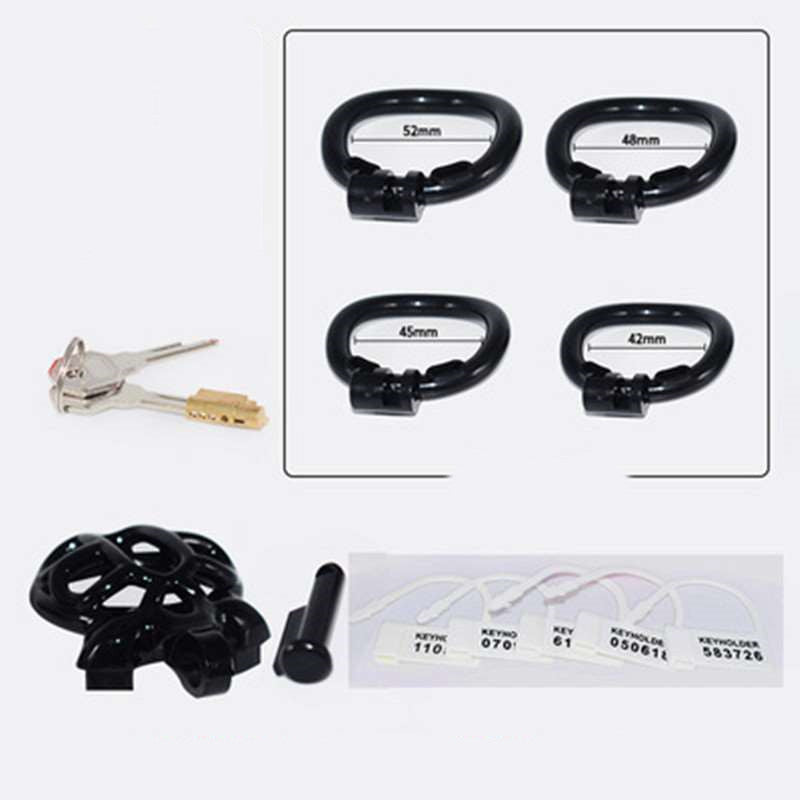 Men's Turtle-Shaped Resin Chastity Lock with Multiple Color Options