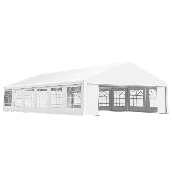Extra-Large Wooden Gazebo with UV-Resistant Roof