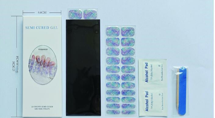 Transparent UV Gel Nail Stickers