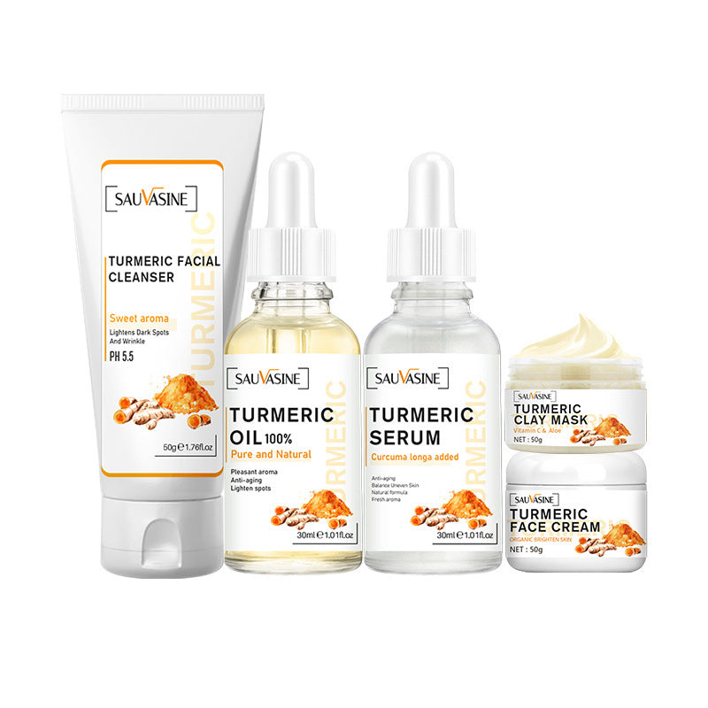 Turmeric Skin Care Set for Gentle Rejuvenation & Deep Nourishing Moisturization