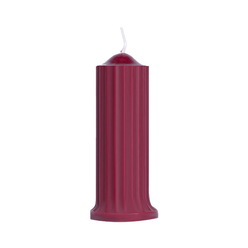 Soy Wax Cylindrical Candle for Home & Wellness - Black, Pink, Red Variants
