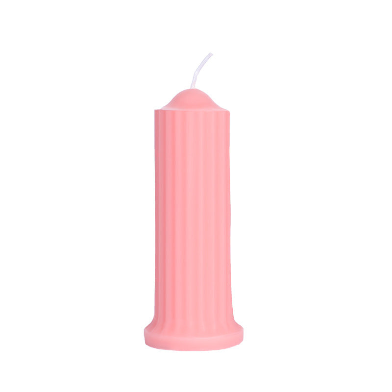 Soy Wax Cylindrical Candle for Home & Wellness - Black, Pink, Red Variants