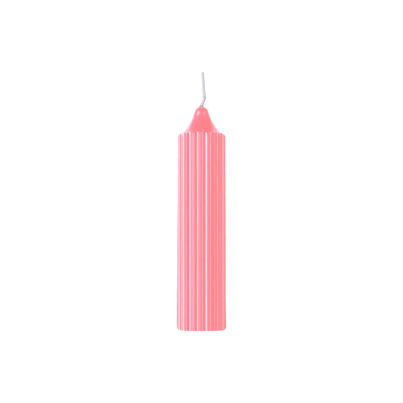 Soy Wax Cylindrical Candle for Home & Wellness - Black, Pink, Red Variants