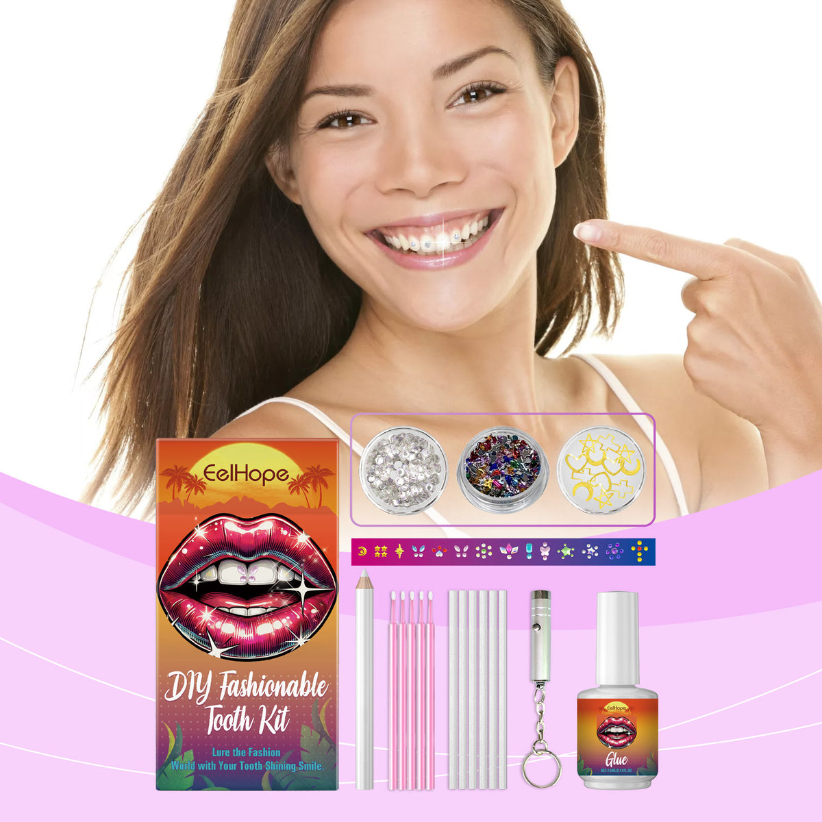 DIY Fashion Personalized Teeth Decoration Beauty Suit