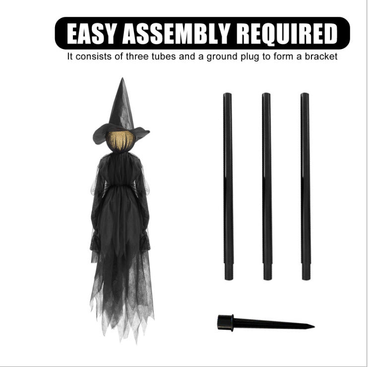 Halloween Witch Decorations Set for Ghost House Layouts - Party Props