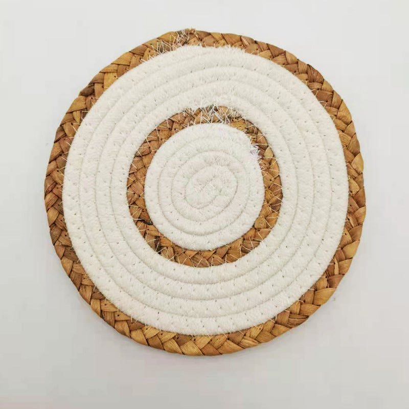 Cotton String Placemat Set - Round, Rectangular, Multi-Size Home Dinnerware