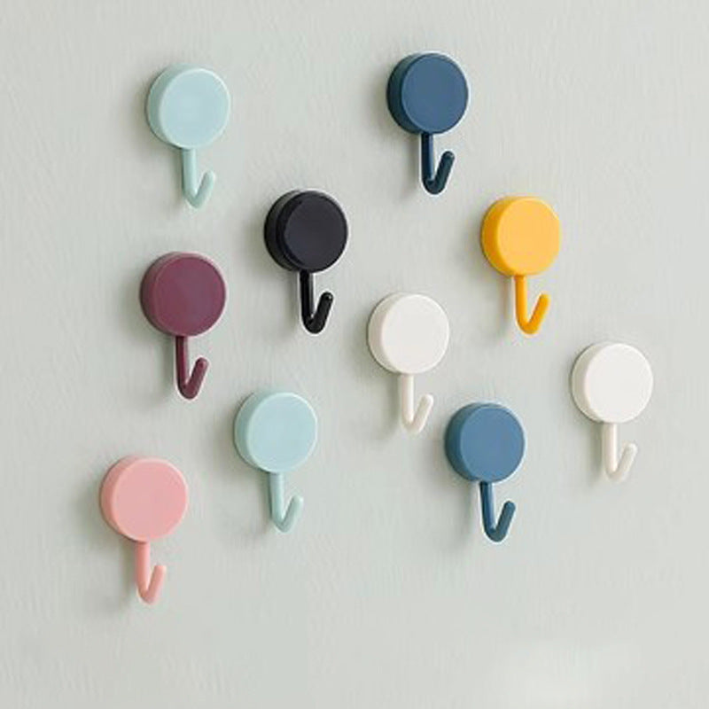 Strong Adhesive Wall Hooks Set - 10 Pcs, Load Up to 2kg, Modern Home Storage