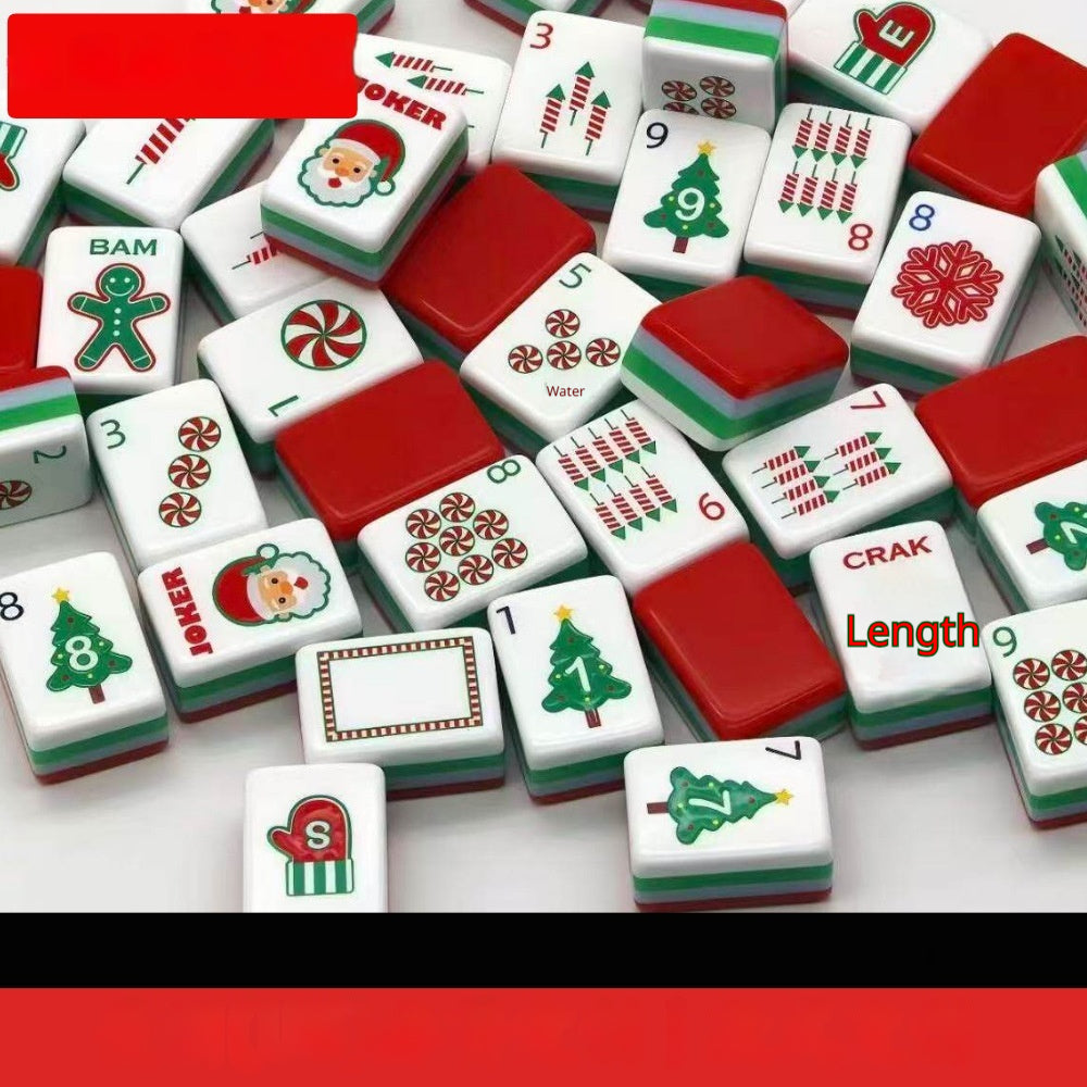 Acrylic Mahjong Tiles Set - USA Style, 160 Pieces for Family & Social Play