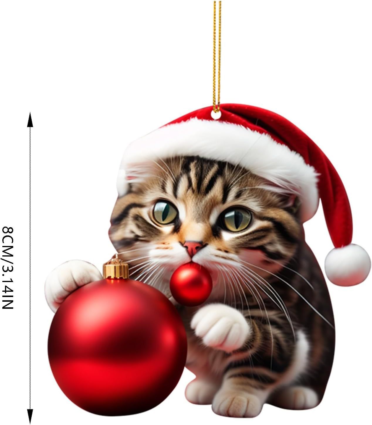 Christmas Kitty Car Backpack Pendant Home Decoration Gift - Festive & Party Supplies