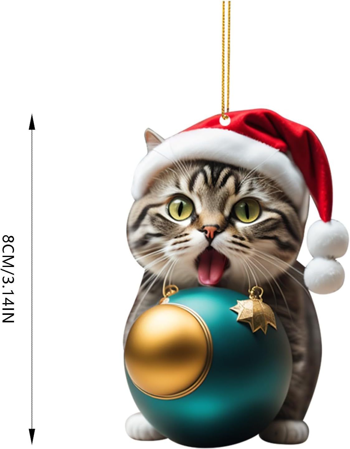 Christmas Kitty Car Backpack Pendant Home Decoration Gift - Festive & Party Supplies