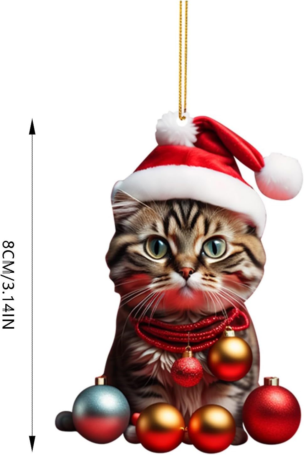 Christmas Kitty Car Backpack Pendant Home Decoration Gift - Festive & Party Supplies